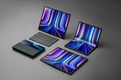 Asus ha lanciato il primo portatile pieghevole al mondo, lo ZenBook Fold 7 OLED (immagine via Ssus)