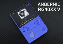 L'RG40XX V sarà disponibile in diverse opzioni di colore, tra cui questa affascinante opzione blu. (Fonte: Anbernic)
