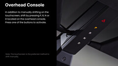 Il Cybertruck ha il cambio di marcia nella console sopraelevata (immagine: Tesla)