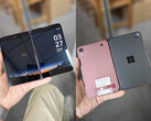 Il Surface Duo 'Andromeda' in uno dei suoi apparenti colori prototipo. (Fonte: Goofish)