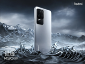 Un telefono K50 in Silver Trail. (Fonte: Redmi via Weibo)