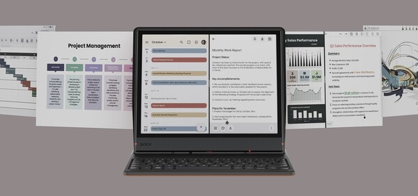 Il Boox Note Air5 C ha ora un accessorio tastiera per un lavoro più produttivo. (Fonte: Boox)