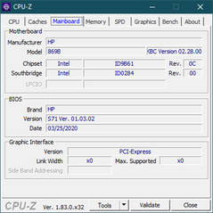 CPU-Z scheda madre