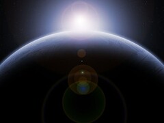 Immagine che mostra un pianeta e un'alba. (Fonte immagine: LoganArt - Pixabay)