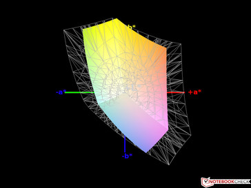 Copertura spazio colore sRGB 64%