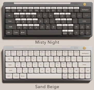 La tastiera Hesper64(100) è disponibile nei colori Misty Night o Sand Beige. (Fonte: Nics Tek)