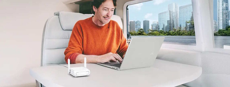 Il router può essere utilizzato in viaggio...