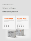 Il caricatore per schermo Sharge Dot Matrix è disponibile nelle varianti da 100W e 140W. (Fonte: Sharge, traduzione automatica)