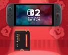 Lo switch 2 è mostrato con l'SSD M.2 2230 NVMe