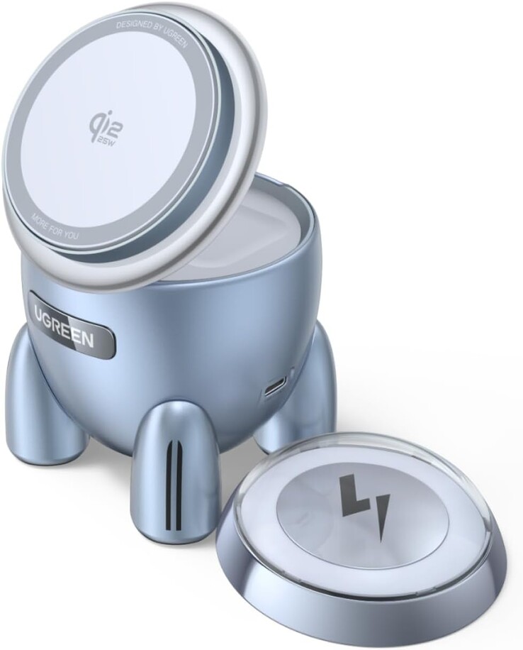 Il caricatore wireless 2-in-1 di Ugreen da 25W. (Fonte: Ugreen)