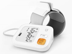 Lo Xiaomi Mijia Intelligent Electronic Blood Pressure Monitor è dotato di un bracciale a clip. (Fonte: Xiaomi)