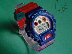 Il nuovo orologio della collaborazione Casio G-Shock x Jae Tips DW-6900, nella foto. (Fonte: JaeTips via Instagram)