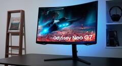 L&#039;Odyssey Neo G8 ha una curvatura di 1000R e una frequenza di aggiornamento di 165 Hz, tra le altre caratteristiche. (Fonte: Samsung)