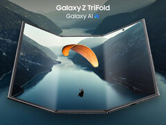 Galaxy Z TriFold si espande per rivelare un display da 10 pollici.