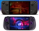 Steam Deck OLED (in alto) e Lenovo Legion Go S (in basso). (Fonte immagine: Valve e Best Buy, a cura di)