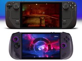 Steam Deck OLED (in alto) e Lenovo Legion Go S (in basso). (Fonte immagine: Valve e Best Buy, a cura di)