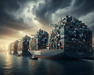 747.000 tonnellate di rifiuti elettronici sono state riciclate in Germania per l'estrazione di preziose materie prime. Ciò corrisponde all'enorme capacità di carico di sette delle più grandi navi container del mondo. (Immagine: Google Gemini AI)