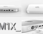 Il Mac Mini M1X ha un aspetto più elegante rispetto alla variante M1 del mini PC del 2020. (Fonte immagine: @RendersbyIan - modificato)