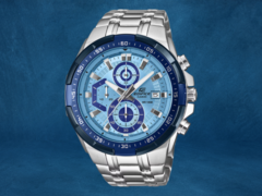 Il Casio Edifice EFR-539D-2AV (nella foto) è uno dei tre nuovi orologi in arrivo in Europa. (Fonte: Casio, a cura)