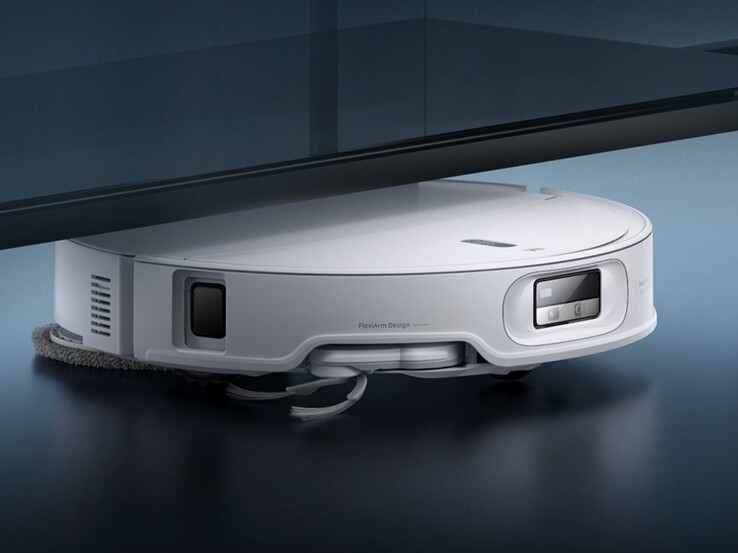 L'aspirapolvere robot Roborock Qrevo Curv 2 Pro. (Fonte: Roborock)
