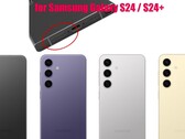 Un negozio di ricambi fornisce potenziali indizi sulle opzioni di colore disponibili in esclusiva da Samsung per Galaxy S24 e Galaxy S24+ (Immagine: Arsene Lupin e Vopmart, a cura)