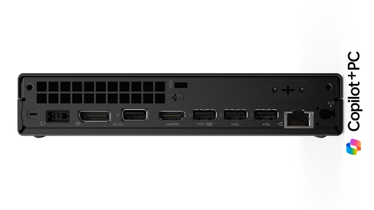 ThinkCentre Neo 55q Gen 6 ha una pletora di porte sul retro. (Fonte immagine: Lenovo)