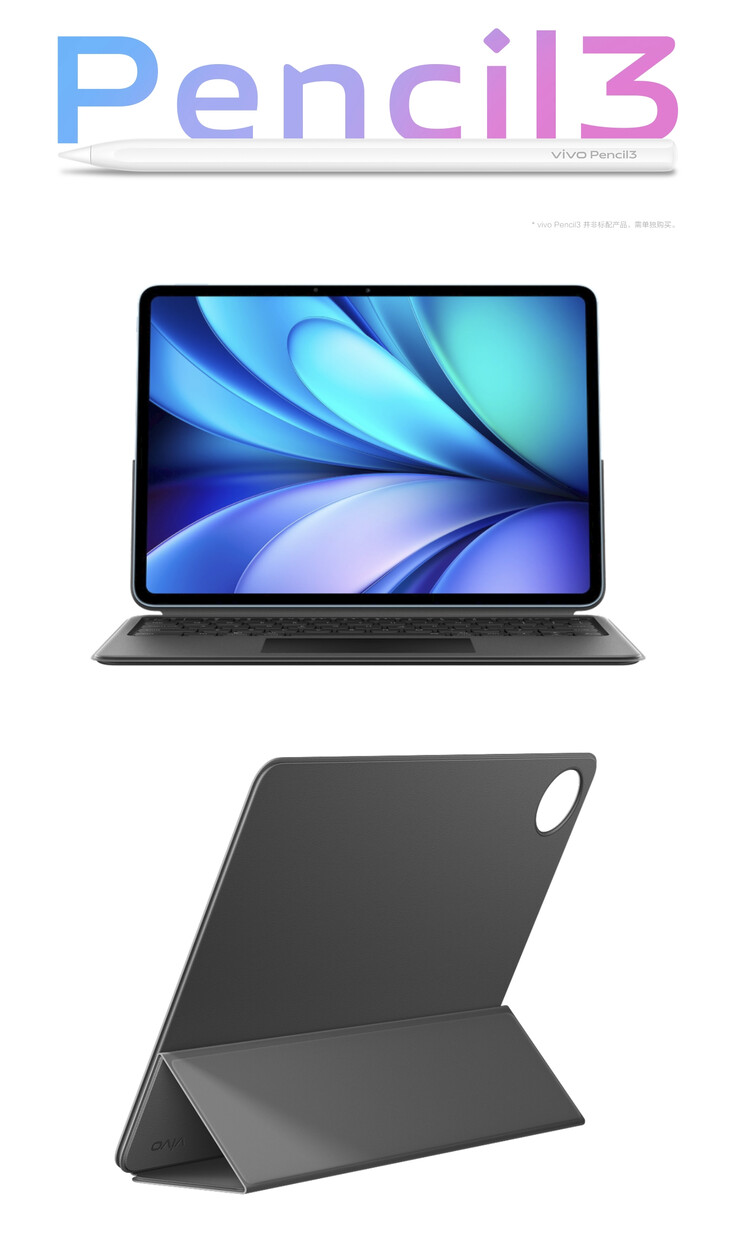 Il Vivo Pad5 può essere opzionato con diversi accessori di prima scelta. (Fonte: Vivo)
