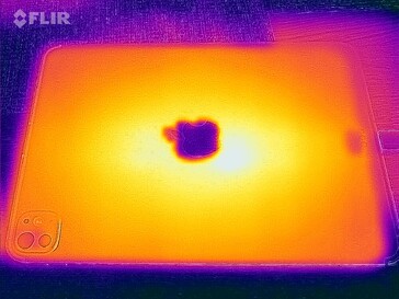 Temperatura della superficie sotto carico (posteriore)