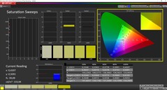 CalMAN: saturazione del colore (calibrata)