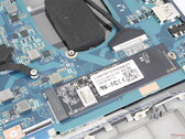 L'SSD e la CPU hanno un raffreddamento limitato, probabilmente a causa del peso target molto basso del portatile Dynabook (fonte: Notebookcheck)