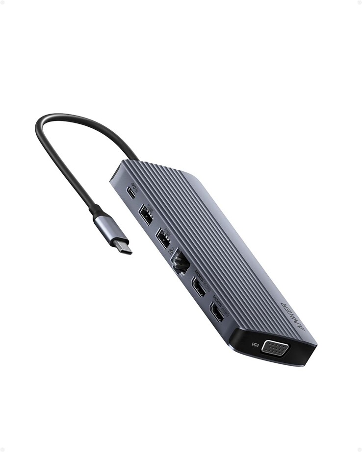 L'Hub USB-C Anker a triplo display (14-in-1). (Fonte: Anker)