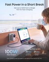 Un'immagine promozionale trapelata relativa all'adattatore da viaggio Anker Nano (4 in 1, 100 W, Smart Display)