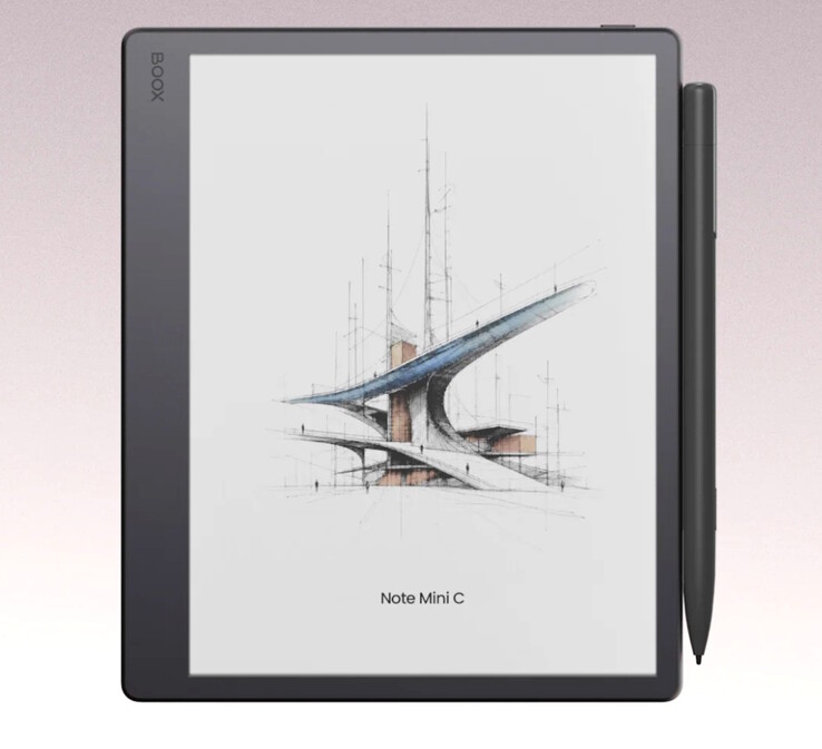 Lo stilo magnetico Boox InkSight si aggancia al lato del Note Mini C per essere riposto.