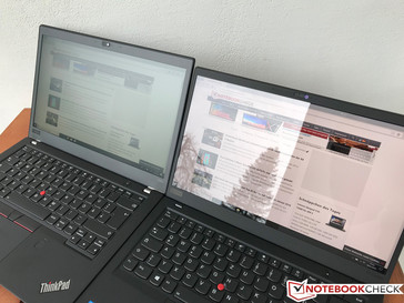 T480s (sinistra) vs. X1 Carbon 2018 HDR (destra) – cielo nuvoloso