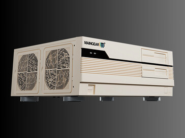 Vista laterale del PC da gioco precostruito Maingear Retro95 (fonte: Maingear PR)