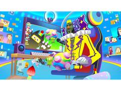Un'immagine promozionale di Katamari Damacy Rolling Live su Apple Arcade. (Fonte immagine: Apple)