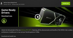 Notifica del driver Nvidia Game Ready 531.61 e dettagli in GeForce Experience (Fonte: Own)