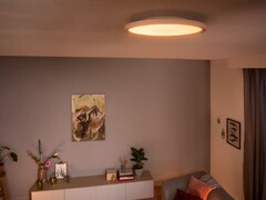 Le nuove plafoniere Philips Hue Aurelle (nella foto) saranno più economiche delle versioni originali. (Fonte: Philips Hue)