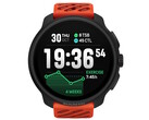 Lo smartwatch Suunto Race 2 in arancione corallo è dotato di un display OLED da 1,5 pollici per visualizzare le statistiche sulla corsa e l'ora. (Fonte: Suunto)