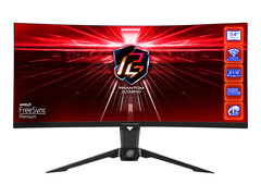 L&#039;ASRock PG34WQ15R2B è un monitor da gioco VA con una frequenza di aggiornamento di 165 Hz e una risoluzione di 1440p. (Fonte: ASRock)