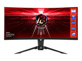 L'ASRock PG34WQ15R2B è un monitor da gioco VA con una frequenza di aggiornamento di 165 Hz e una risoluzione di 1440p. (Fonte: ASRock)