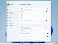 Windows 11 Build 26300.8553 introduce controlli modulari del menu Start nel canale Experimental.