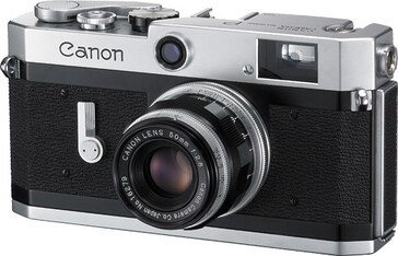 La Canon P è una simpatica fotocamera a telemetro con un design piuttosto minimalista. (Fonte: Museo della fotocamera Canon)