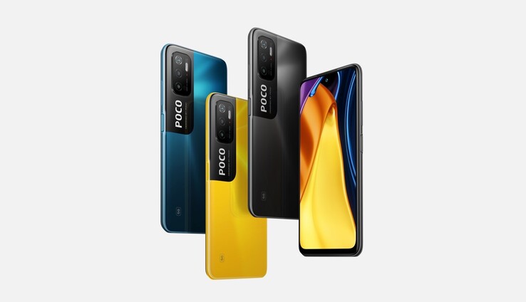 Il POCO M3 Pro 5G sarà disponibile in tre colori. (Fonte immagine: Xiaomi)