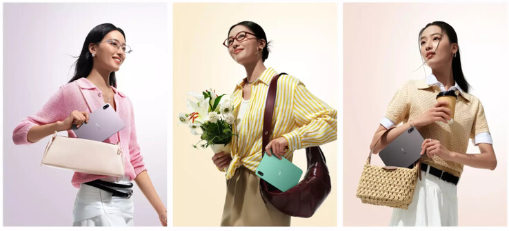 I tre colori di lancio dell'Oppo Pad Mini.