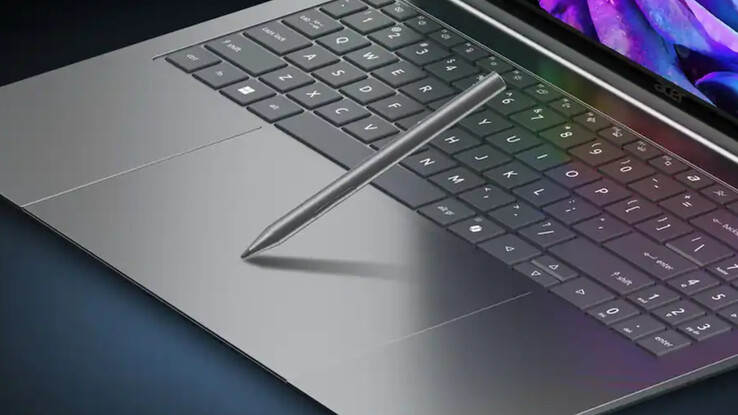 Il trackpad tattile dell'Acer Swift 16 supporta le penne con funzionalità di inclinazione MPP 2.5.