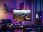Alienware AW2726DM 27 pollici, monitor OLED da gioco, mostrato su un desktop