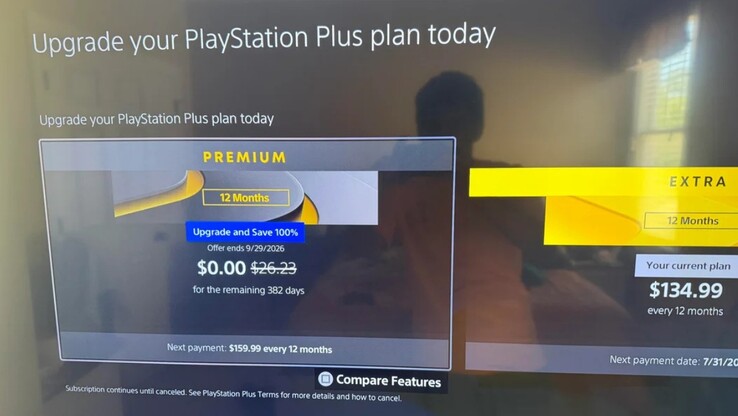 Offerta Premium gratuita di PS Plus.