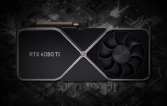 Un eventuale GeForce RTX 4090 Ti può produrre fino a 100 TFLOPS di calcolo. (Fonte immagine: Nvidia (mocked up 3090)/Unsplash - modificato)