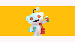 Immagine promozionale di Reddit Pro con la mascotte della piattaforma, Snoo, su uno sfondo giallo. (Fonte immagine: Reddit)
